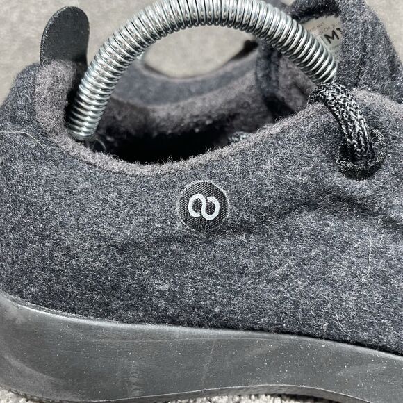 Allbirds Superfine Certified Merino Wool Runners WR Sneakers Black Mens Sz 10 - Picture 2 of 12